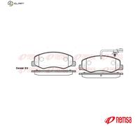REMSA 1442.01 Brake pad set