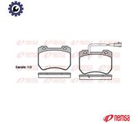 BRAKE PAD SET DISC BRAKE 1444.01 FOR ALFA ROMEO 939 A6.000 1.9L 844A2.000 2.0L