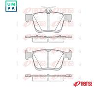 BRAKE PAD SET DISC BRAKE 1516.00 FOR VW GOLF/VII/SPORTSVAN JETTA/SportWagon 2.0L