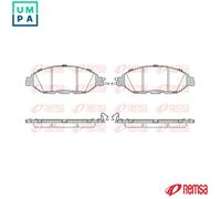 BRAKE PAD SET DISC BRAKE 1518.15 FOR INFINITI NISSAN DERQR25QR25DER 2.5L 4cyl