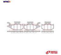 REMSA 1519.00 Brake pad set