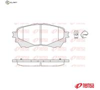 BRAKE PAD SET DISC BRAKE 1538.04 FOR MAZDA PY-Y8/ZA 2.5L PEXL/PEY7/PEY5PE 2.0L
