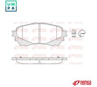 BRAKE PAD SET DISC BRAKE 1538.04 FOR MAZDA PY-ZA/Y8 2.5L PEY7/PEXL/PEXBPE 2.0L