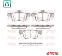 REMSA 1551.12 Brake pad set