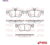 REMSA 1551.12 Brake pad set