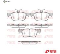 REMSA 1551.12 Brake pad set