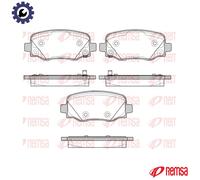 REMSA 1578.02 Brake pad set