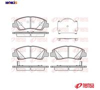 BRAKE PAD SET DISC BRAKE 1583.02 FOR HYUNDAI B3LA/G3LA 1.0L 3cyl GRAND i10 1.2L