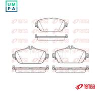 REMSA 1592.08 Brake pad set