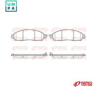 BRAKE PAD SET DISC BRAKE 1612.04 FOR NISSAN NP300/Platform/Chassis/NAVARA 2.5L
