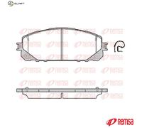 REMSA 1613.00 Brake pad set