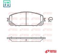 REMSA 1613.00 Brake pad set