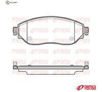 REMSA 1617.08 Brake pad set