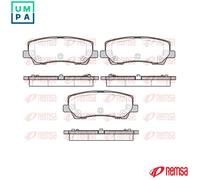 REMSA 1621.15 Brake pad set