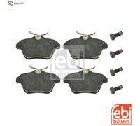 Brake Pads Set fits ALFA ROMEO 166 936 2.0 Rear 98 to 07 71552987 71712910 Febi