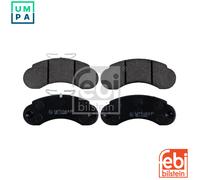 Brake pads Front Axle 16250 FEBI BILSTEIN for MERCEDES-BENZ MB Bus MB Van