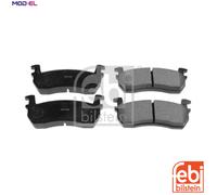 Febi Bilstein Brake Pad Set DA06005B25 – Front for NISSAN MICRA K10 1.2 (86–92)
