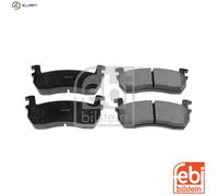 Febi Bilstein Brake Pad Set DA06005B25 – Front for NISSAN MICRA K10 1.2 (86–92)