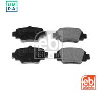 Brake pads Rear Axle 16269 FEBI BILSTEIN for NISSAN MICRA II