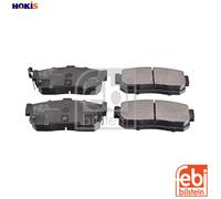 Febi Bilstein - Brake Pads Rear 16272 - with Acoustic Sensor - Fits Nissan Sunny