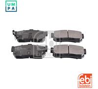 Febi Bilstein - Brake Pads Rear 16272 - with Acoustic Sensor - Fits Nissan Sunny