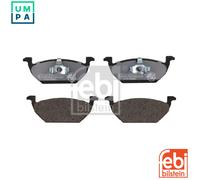 Brake Pads Set fits SKODA CITIGO 1.0 Front 11 to 19 1JE698151B JZW698151A Febi