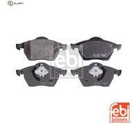 FEBI BILSTEIN Brake Pad Set 16338 - Front Axle, Fits VW/AUDI/SEAT/SKODA