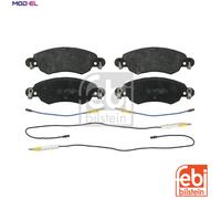 Brake pads Front Axle 16416 FEBI BILSTEIN for CITROËN C5 I