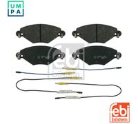 Brake pads Front Axle 16417 FEBI BILSTEIN for CITROËN C5 I C5 I Estate