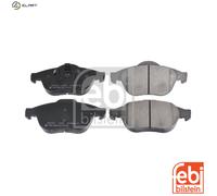 Brake Pads Set fits RENAULT LAGUNA Mk2 Front 01 to 07 410600756R 410607613R Febi