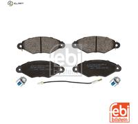 Brake Pads Set fits RENAULT KANGOO 1.9D Front 1997 on F9Q790 7701205512 Febi New