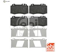 Brake Pads Set fits MERCEDES S320 W220 Front 3.2 3.2D 98 to 05 A0034205820 Febi