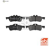 Brake Pads Set fits MINI ONE 1.6 Rear 01 to 06 W10B16A 34211503077 34216761288