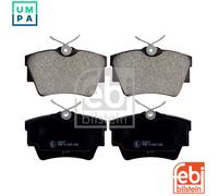 Brake Pads Set fits VAUXHALL VIVARO X82, X83 Rear 2001 on 009199262 1605199 Febi