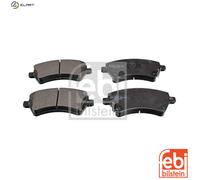 Brake Pads Set fits TOYOTA COROLLA E11, E12 2.0D Front 00 to 07 1CD-FTV Febi New