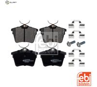 Brake Pads Set fits PEUGEOT 407 6C, 6D, 6E Rear 2004 on E172240 425279 425404