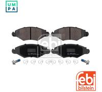 Brake Pads Set fits PEUGEOT 206 1.9D Front 98 to 07 E172131 1609252980 425308