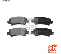 febi bilstein 16577 Brake Pad Set, 1 unit