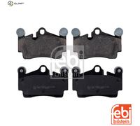 Brake Pads Set fits PORSCHE CAYENNE 9PA 4.8 Rear 07 to 10 95535293900 Febi New