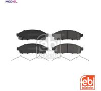 FEBI 16624 BRAKE PAD SET DISC BRAKE Front