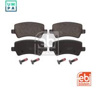 FEBI Bilstein Brake Pads Rear Axle 16625 for Land Rover Ford Volvo