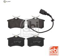 Brake Pads Set fits VW POLO 9N, Mk4 1.4 Rear 01 to 12 JZW698451F 6Q0698451 Febi