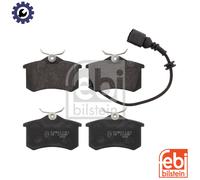 Brake Pads Set fits VW POLO 9N, Mk4 1.4 Rear 01 to 12 JZW698451F 6Q0698451 Febi
