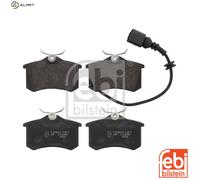 Brake Pads Set fits VW POLO 9N, Mk4 1.4 Rear 01 to 12 JZW698451F 6Q0698451 Febi