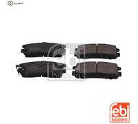 Brake Pads Set fits OPEL FRONTERA A, B Rear 92 to 04 009192180 1605019 09192180