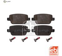 Brake pads Rear Axle 16642 FEBI BILSTEIN for LAND ROVER FORD VOLVO