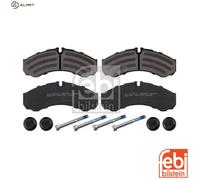 febi bilstein 16704 Brake Pad Set with fastening material, 1 unit