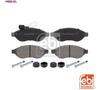 Brake Pads Set fits PEUGEOT BOXER 2.2D Front 2006 on E172301 1607878380 Febi New