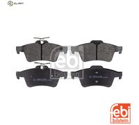 febi bilstein 16718 brake pads (Set of 4) (rear axle)