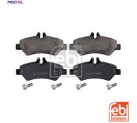 Brake Pads Set fits MERCEDES SPRINTER 906 2.1D Rear 06 to 18 A0044206920 Febi